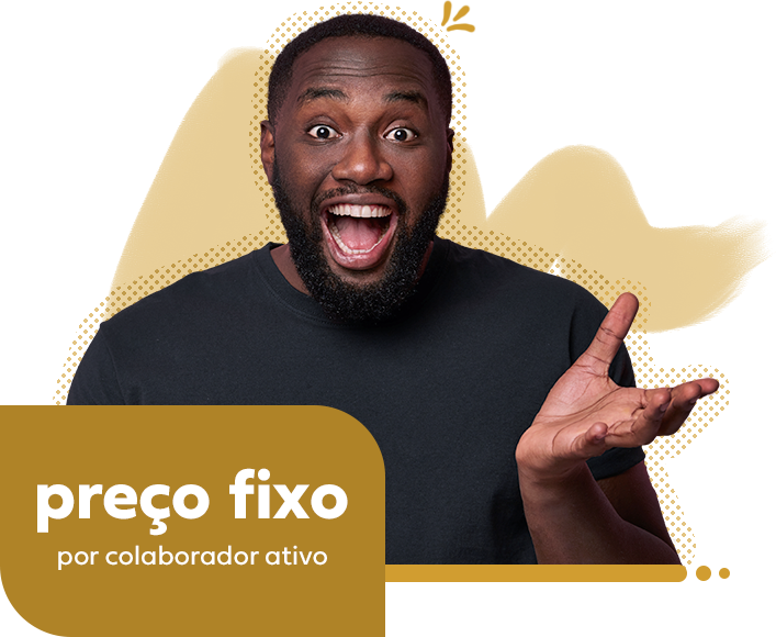 preço fixo por colaborador ativo